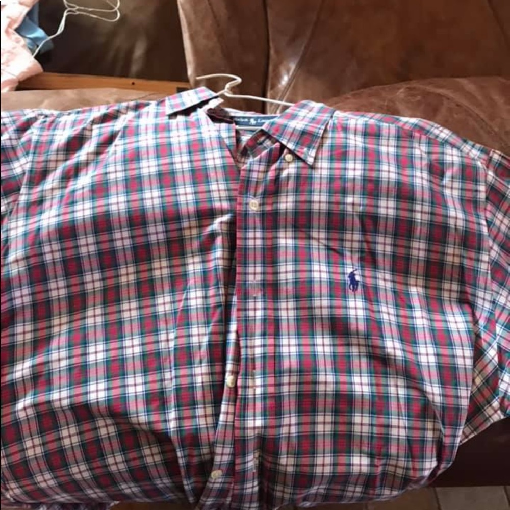 Plaid Polo button down